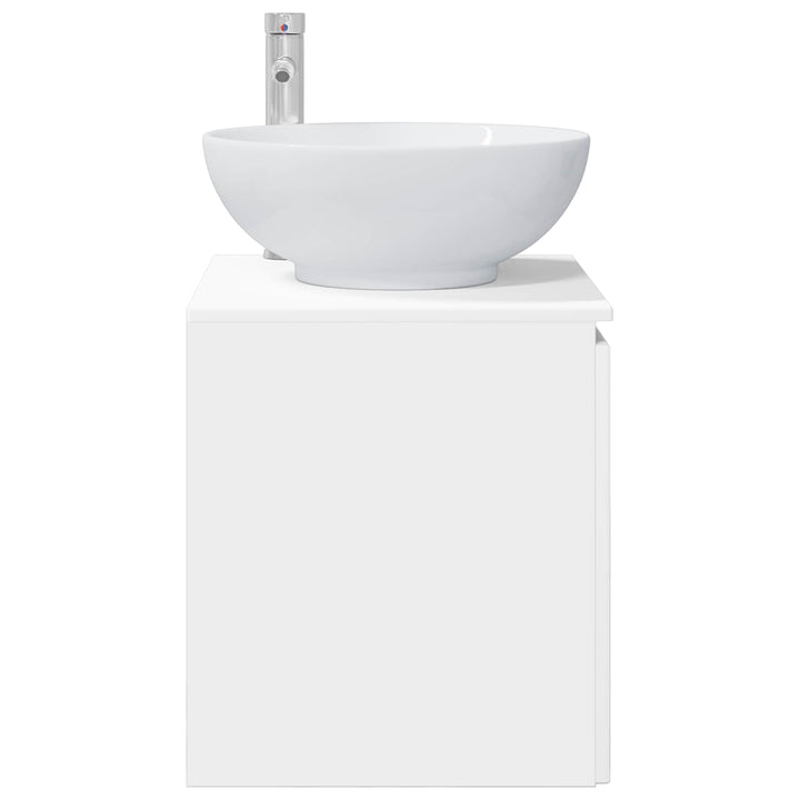 Væghængt håndvask skab Hvid 49,5 x 44,5 x 65 cm Konstrueret træ