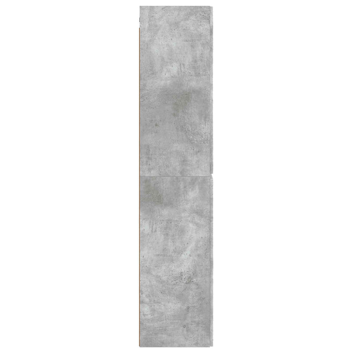 Vægmonteret Badeværelsesskab Betongrå 33 x 34,5 x 160 cm