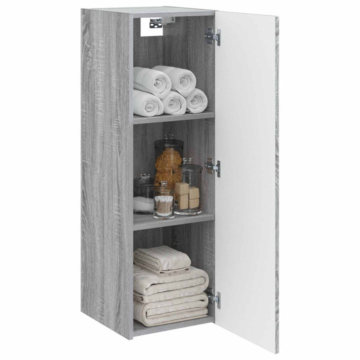 Vægmonteret Badeværelsesskab Grå Sonoma 33 x 34,5 x 60 cm
