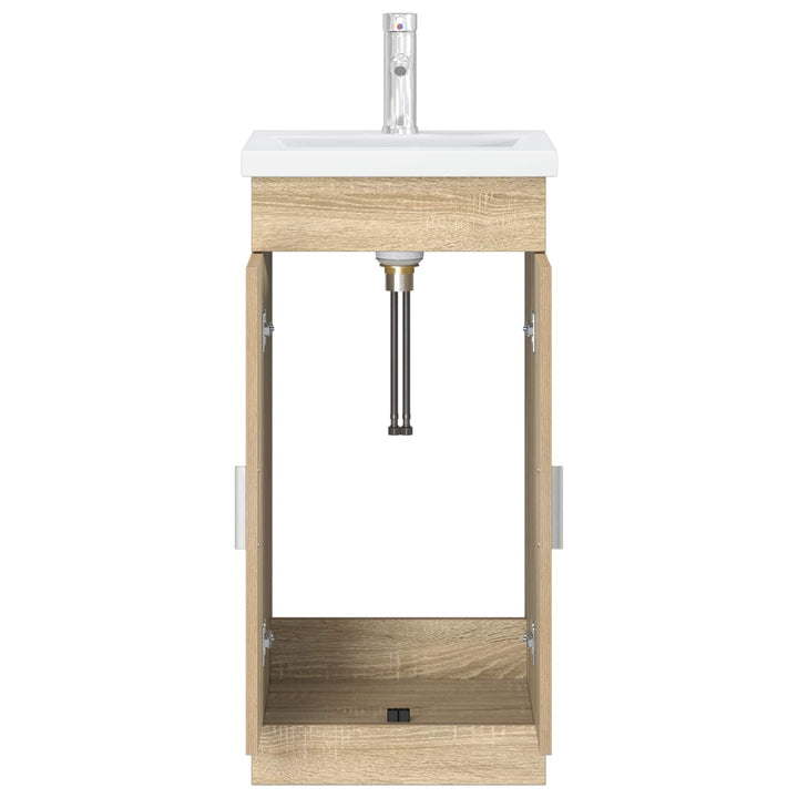 Badeværelsesvask med vask Sonoma-eg 42 x 40 x 84,5 cm