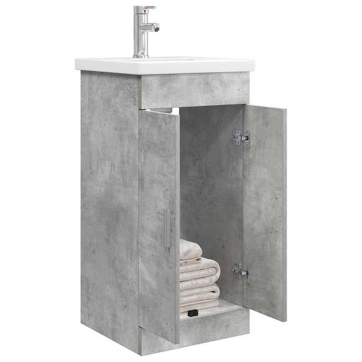 Badeværelsesvask med vask Betongrå 42 x 40 x 84,5 cm