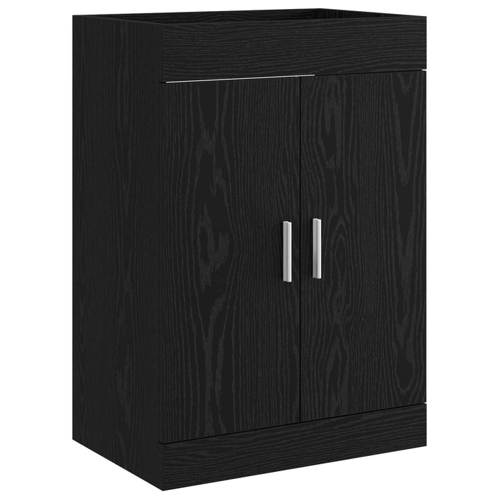 Badeværelse Under Vask Skab Sort eg 56 x 37,5 x 81 cm