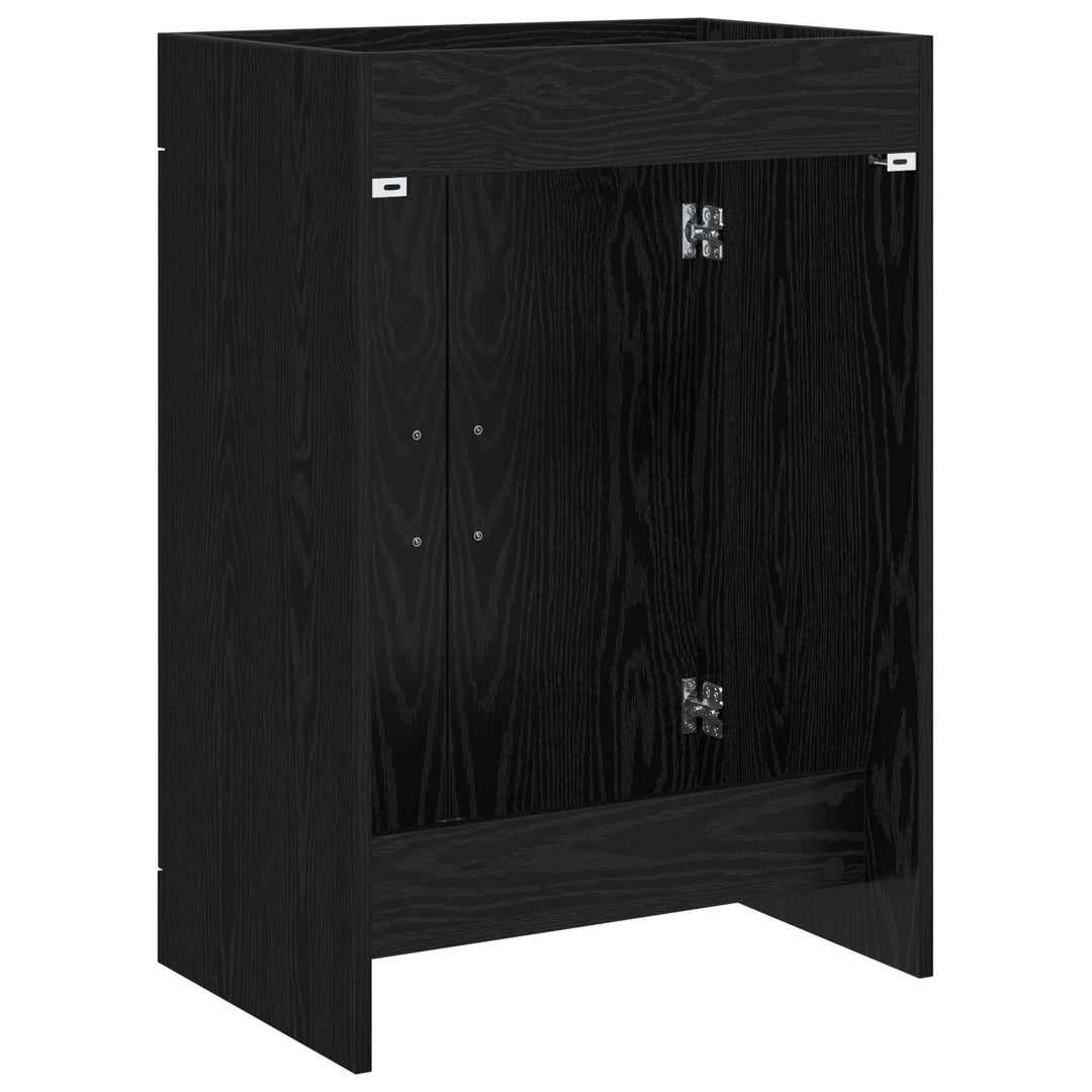 Badeværelse Under Vask Skab Sort eg 56 x 37,5 x 81 cm