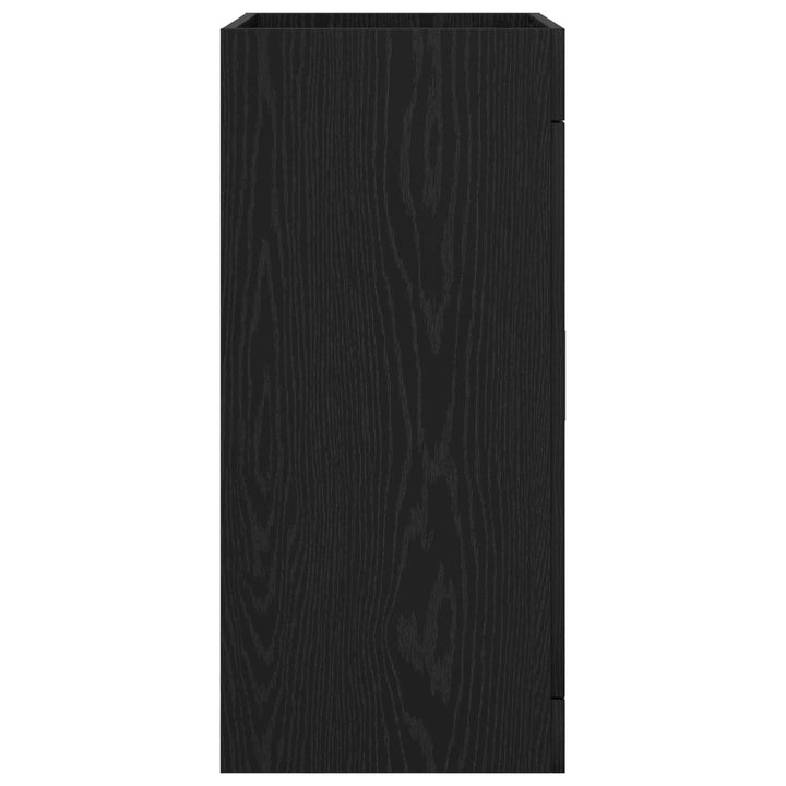 Badeværelse Under Vask Skab Sort eg 56 x 37,5 x 81 cm