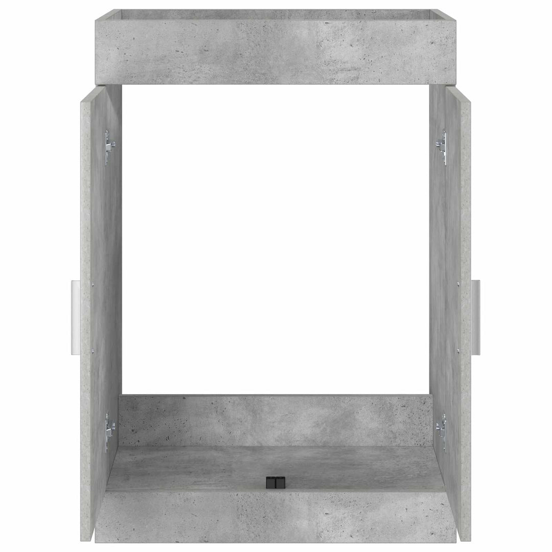 Badeværelse Under Vask Skab Betongrå 56 x 37,5 x 81 cm