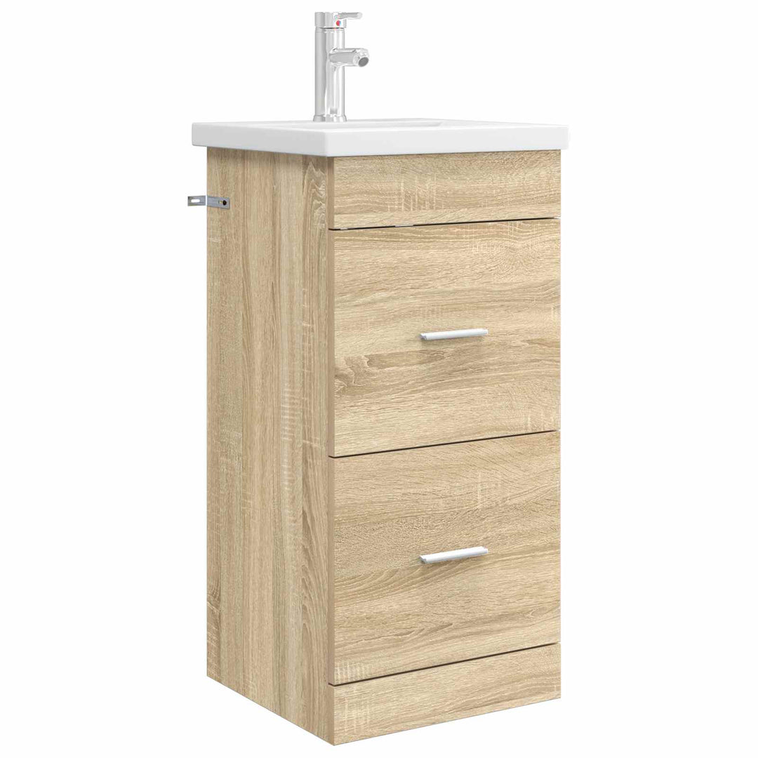 Badeværelsesvask med vask Sonoma-eg 42 x 40 x 84,5 cm