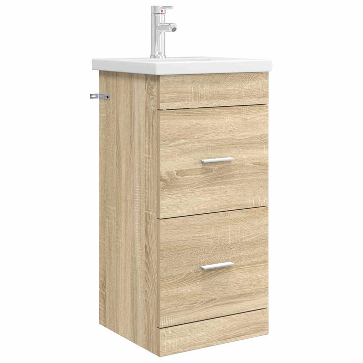 Badeværelsesvask med vask Sonoma-eg 42 x 40 x 84,5 cm
