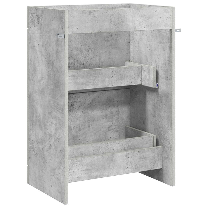 Badeværelse Under Vask Skab Betongrå 56 x 37,5 x 81 cm