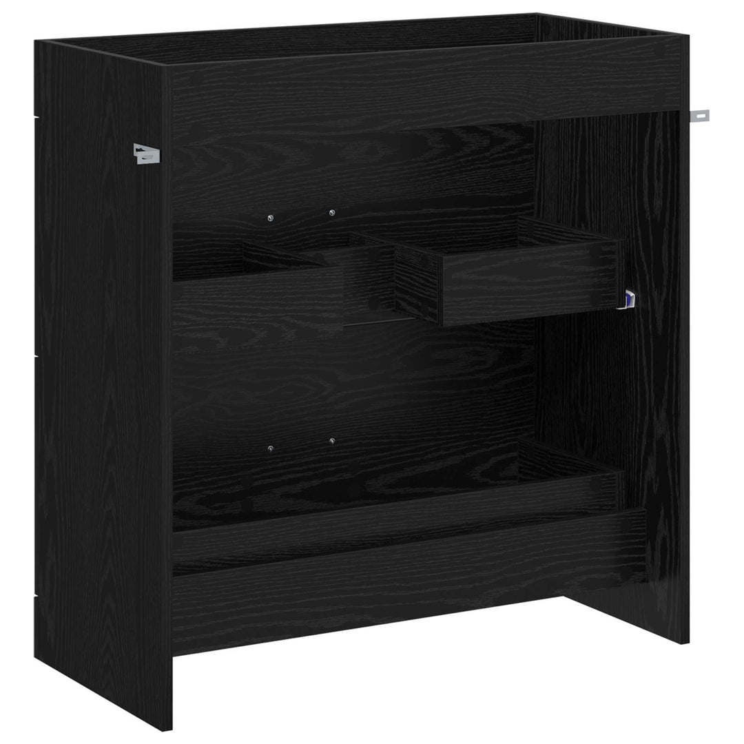 Badeværelse Under Vask Skab Sort eg 78,5 x 37,5 x 81 cm