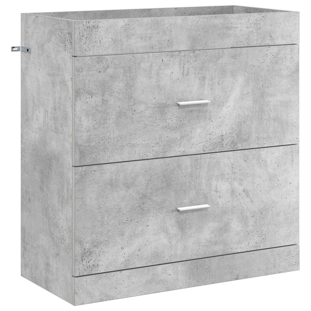 Badeværelse Under Vask Skab Betongrå 78,5 x 37,5 x 81 cm