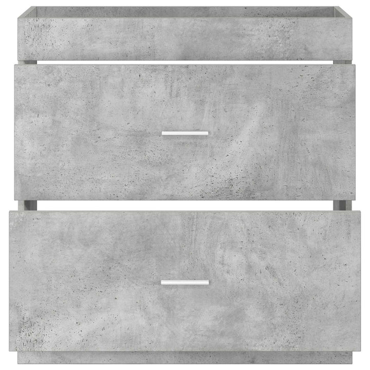 Badeværelse Under Vask Skab Betongrå 78,5 x 37,5 x 81 cm