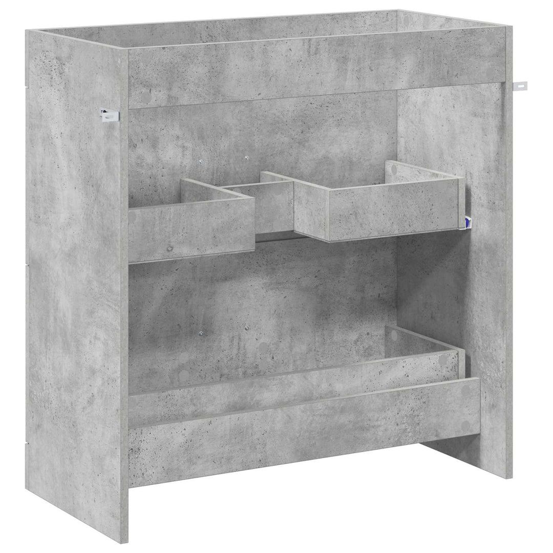 Badeværelse Under Vask Skab Betongrå 78,5 x 37,5 x 81 cm