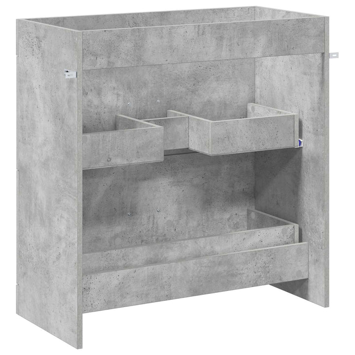 Badeværelse Under Vask Skab Betongrå 78,5 x 37,5 x 81 cm