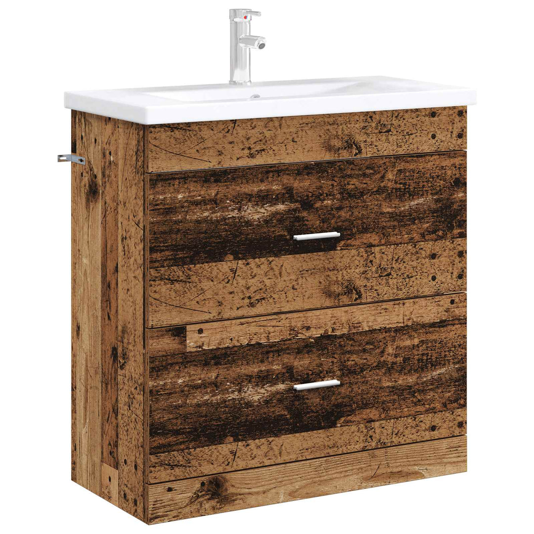 Badeværelse Under Vask Skab Gammelt træ 78,5 x 37,5 x 81 cm