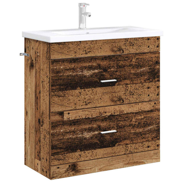 Badeværelse Under Vask Skab Gammelt træ 78,5 x 37,5 x 81 cm
