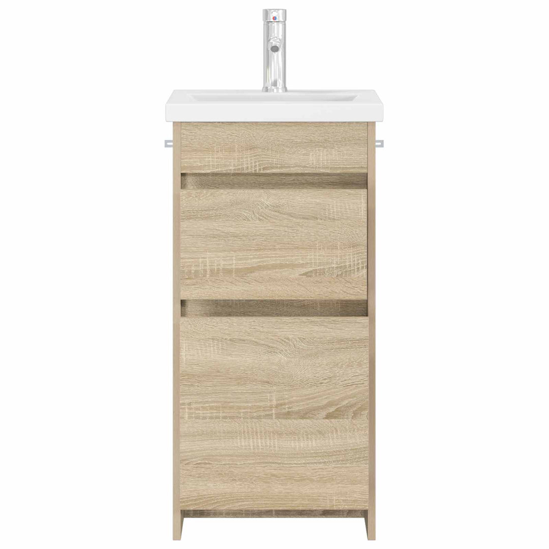 Badeværelsesvask med vask Sonoma-eg 42 x 40 x 84,5 cm