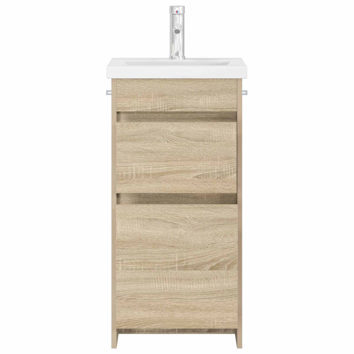 Badeværelsesvask med vask Sonoma-eg 42 x 40 x 84,5 cm