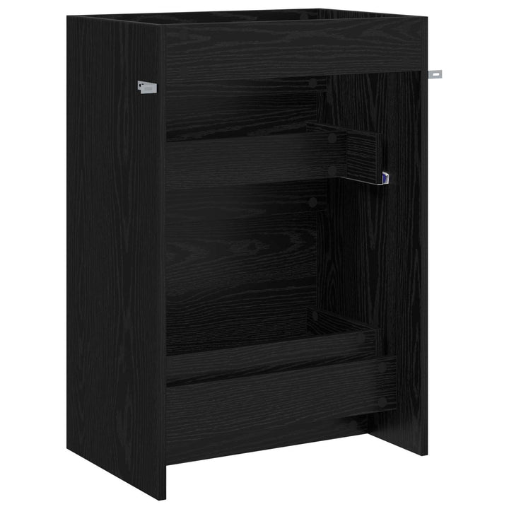 Badeværelse Under Vask Skab Sort eg 56 x 37,5 x 81 cm