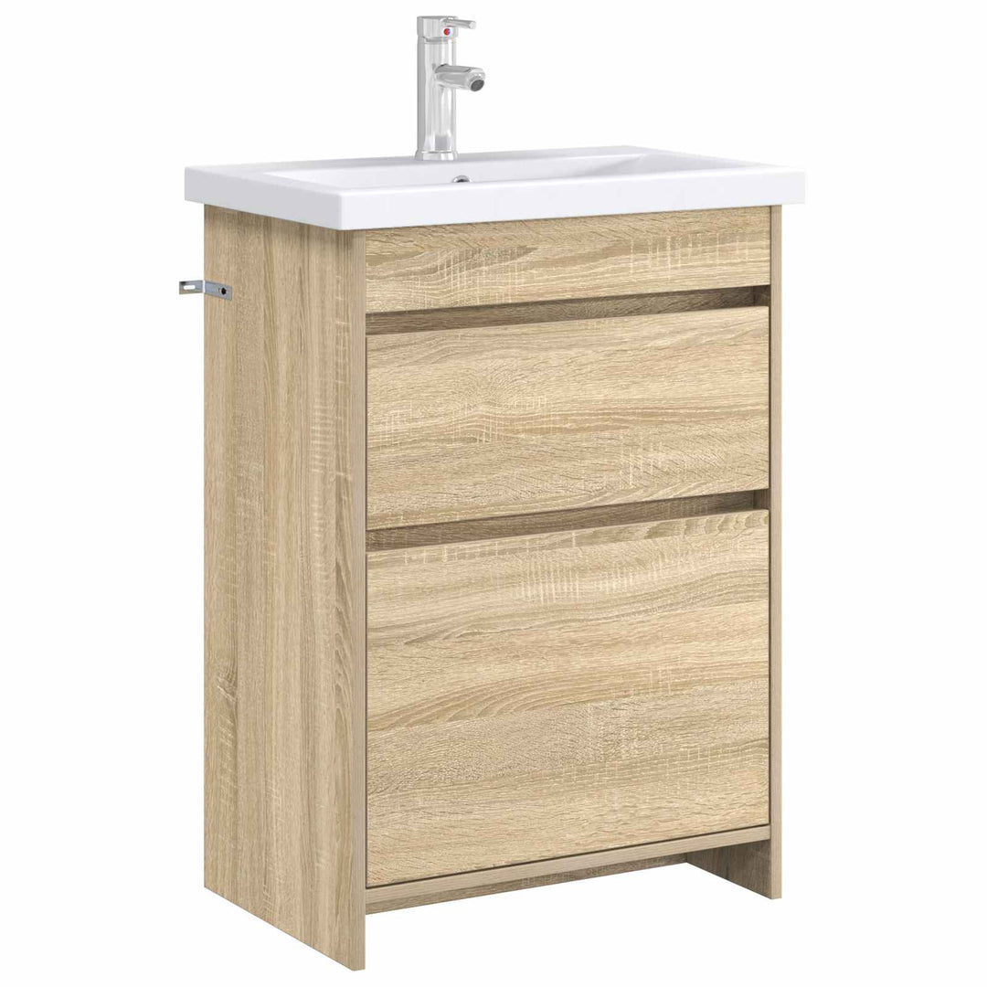 Badeværelse Under Vask Skab Sonoma-eg 56 x 37,5 x 81 cm