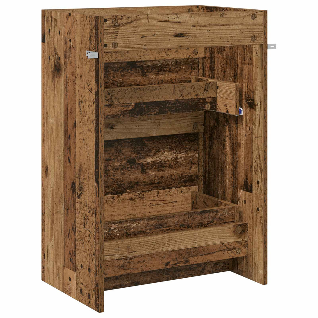 Badeværelse Under Vask Skab Gammelt træ 56 x 37,5 x 81 cm