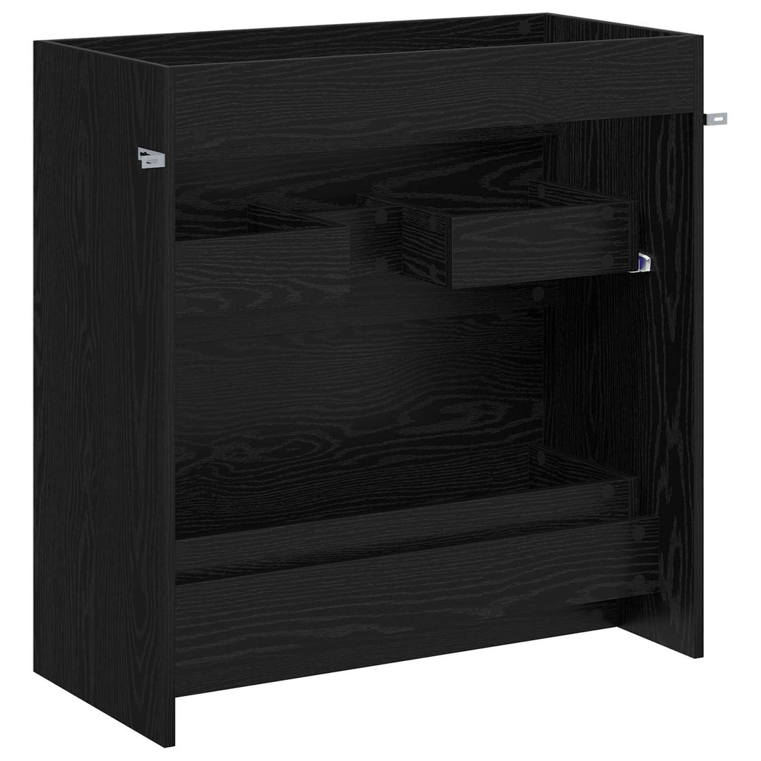 Badeværelse Under Vask Skab Sort eg 78,5 x 37,5 x 81 cm