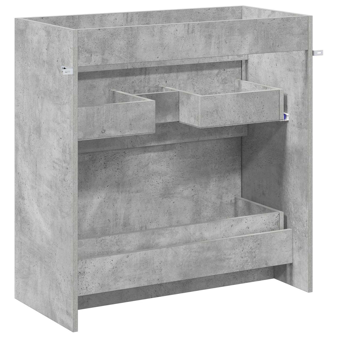Badeværelse Under Vask Skab Betongrå 78,5 x 37,5 x 81 cm