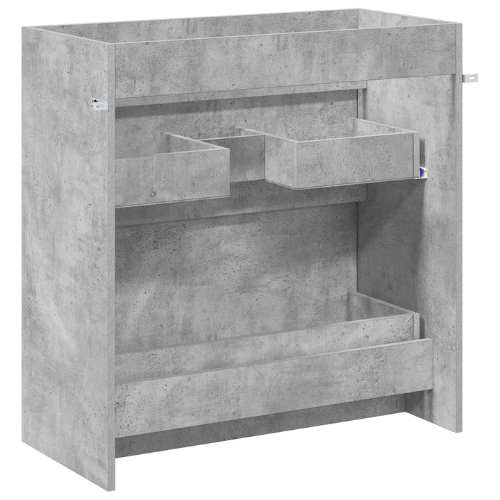 Badeværelse Under Vask Skab Betongrå 78,5 x 37,5 x 81 cm