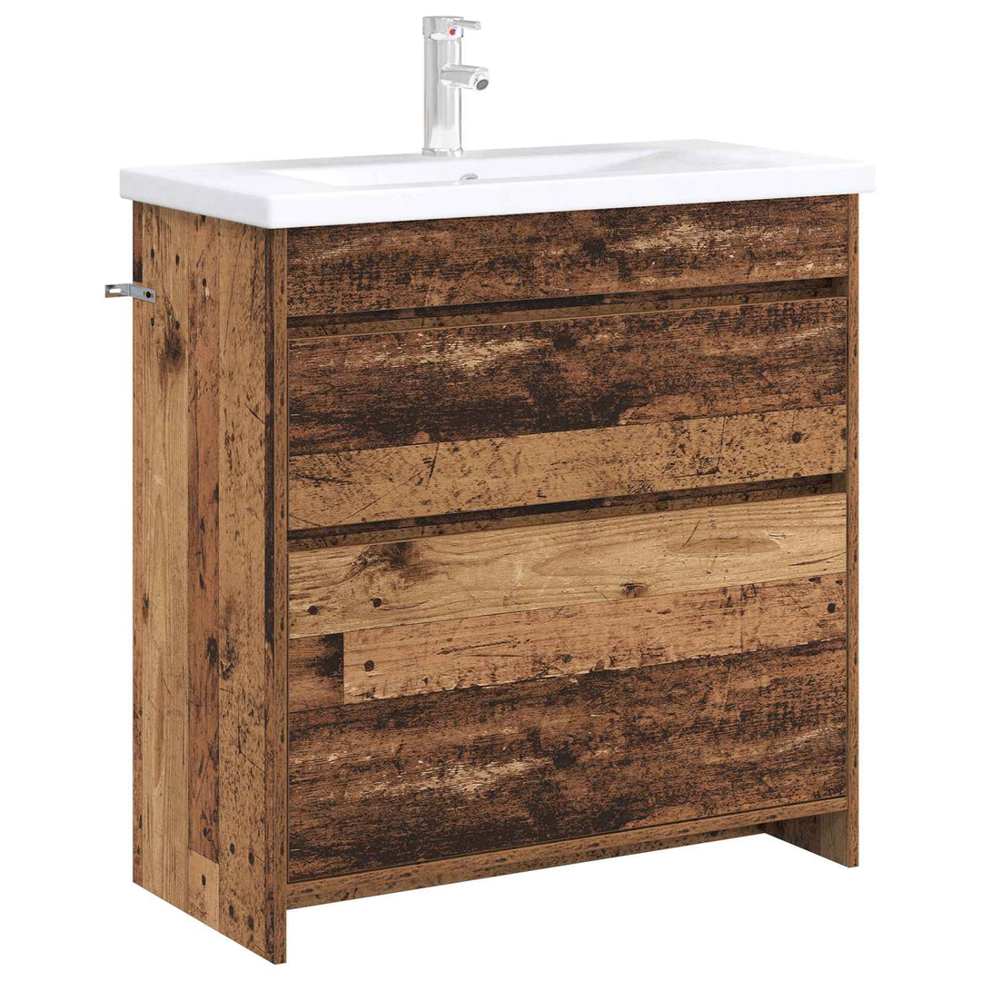 Badeværelse Under Vask Skab Gammelt træ 78,5 x 37,5 x 81 cm