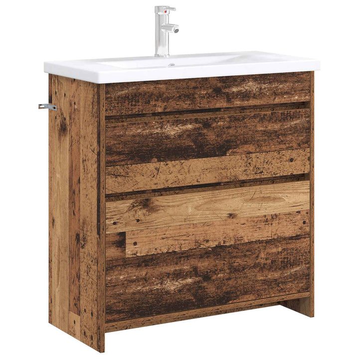 Badeværelse Under Vask Skab Gammelt træ 78,5 x 37,5 x 81 cm
