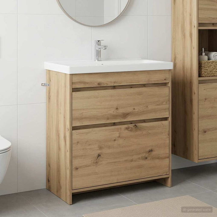 Badeværelse Under Vask Skab Artisan-eg 78,5 x 37,5 x 81 cm
