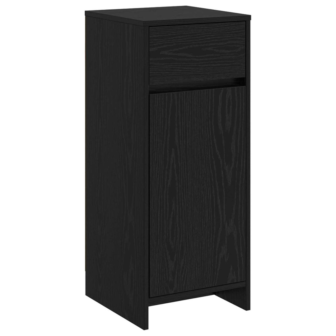 Badeværelsesskab Sort eg 35 x 36,5 x 85 cm Konstrueret træ