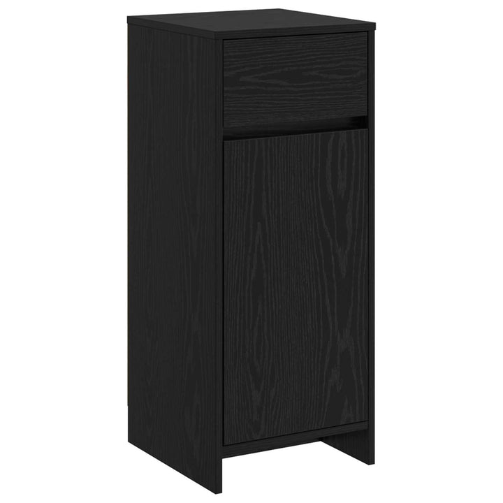 Badeværelsesskab Sort eg 35 x 36,5 x 85 cm Konstrueret træ