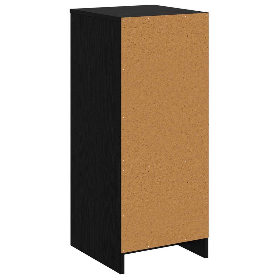 Badeværelsesskab Sort eg 35 x 36,5 x 85 cm Konstrueret træ