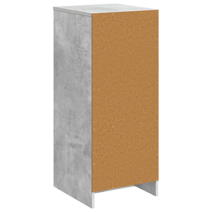 Badeværelsesskab Betongrå 35 x 36,5 x 85 cm Konstrueret træ