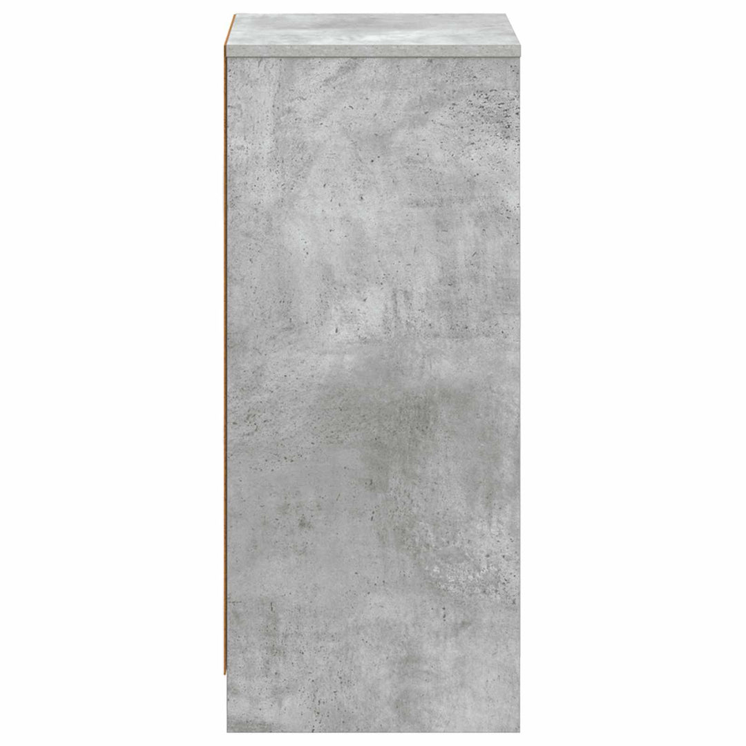 Badeværelsesskab Betongrå 35 x 36,5 x 85 cm Konstrueret træ