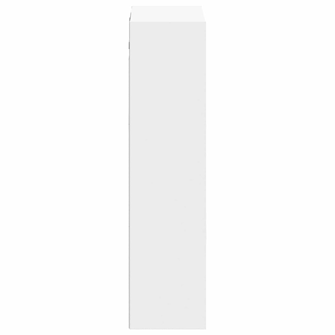 Vægmonteret håndvask skab Hvid 35 x 20 x 81 cm Konstrueret træ