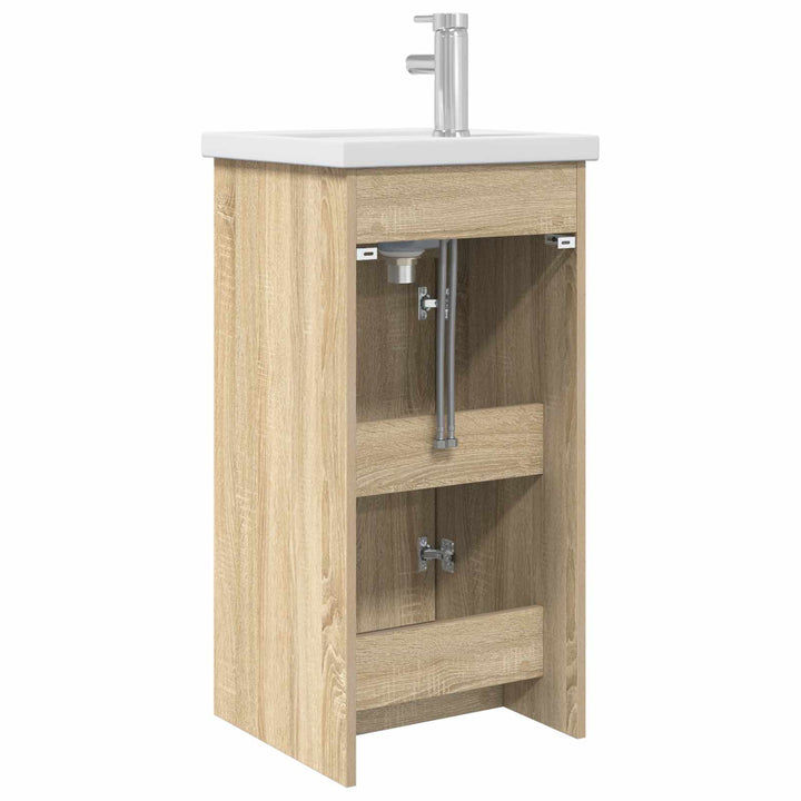 Badeværelsesvask med vask Sonoma-eg 42 x 40 x 84,5 cm