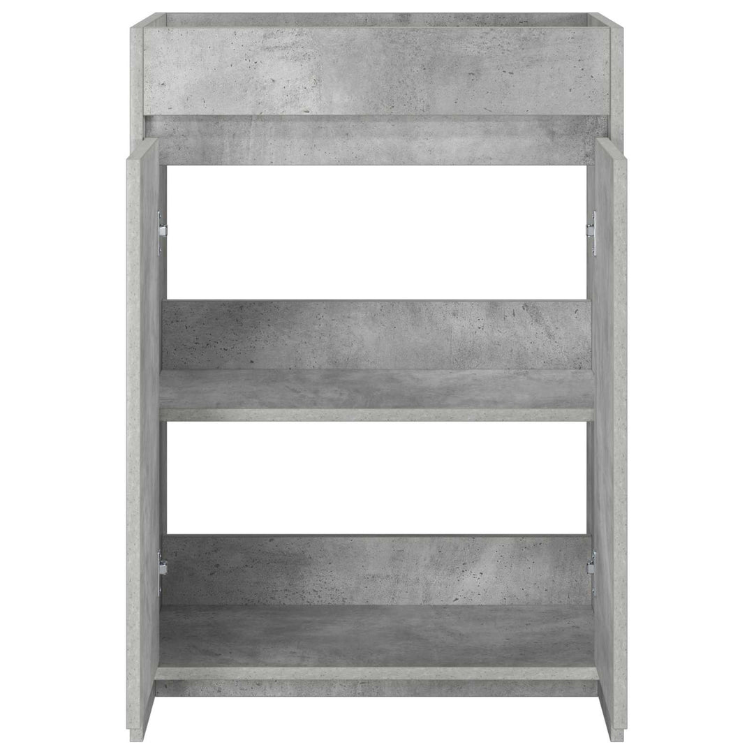 Badeværelse Under Vask Skab Betongrå 56 x 37,5 x 81 cm