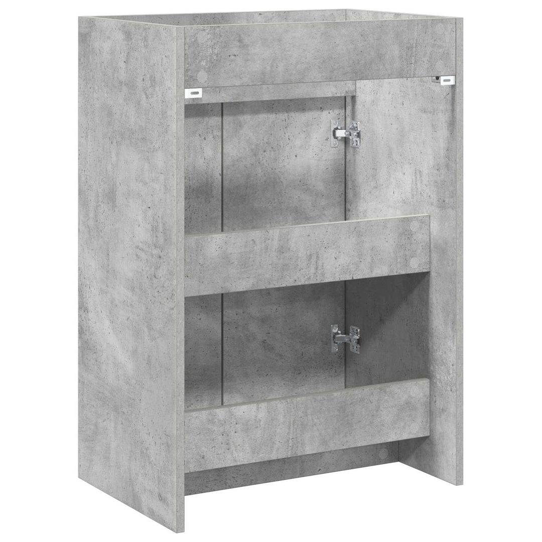 Badeværelse Under Vask Skab Betongrå 56 x 37,5 x 81 cm
