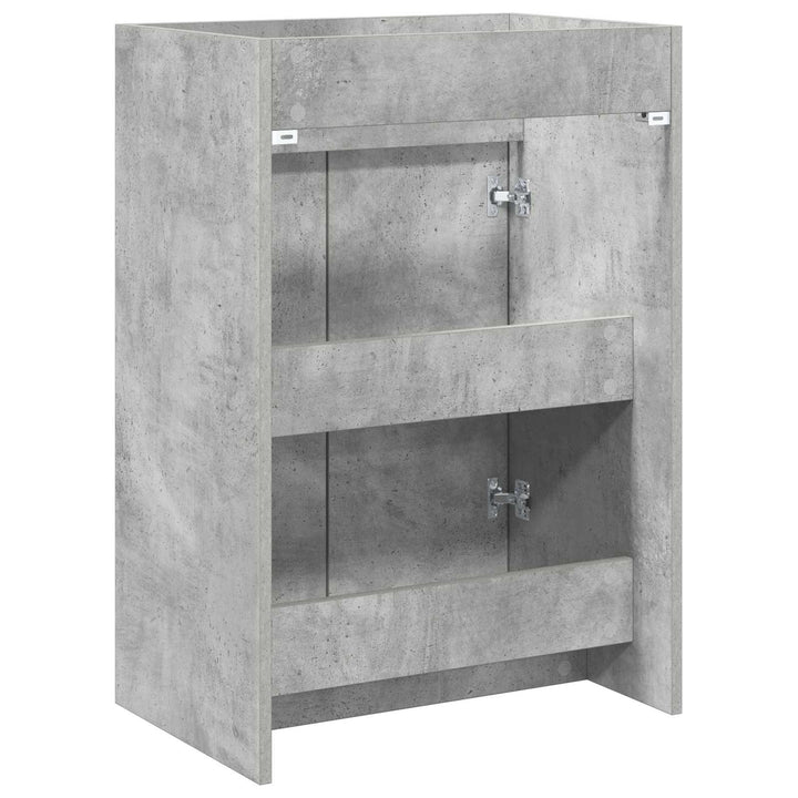Badeværelse Under Vask Skab Betongrå 56 x 37,5 x 81 cm