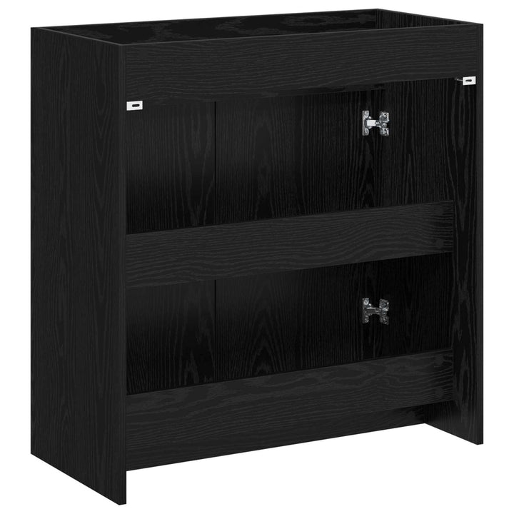 Badeværelse Under Vask Skab Sort eg 78,5 x 37,5 x 81 cm
