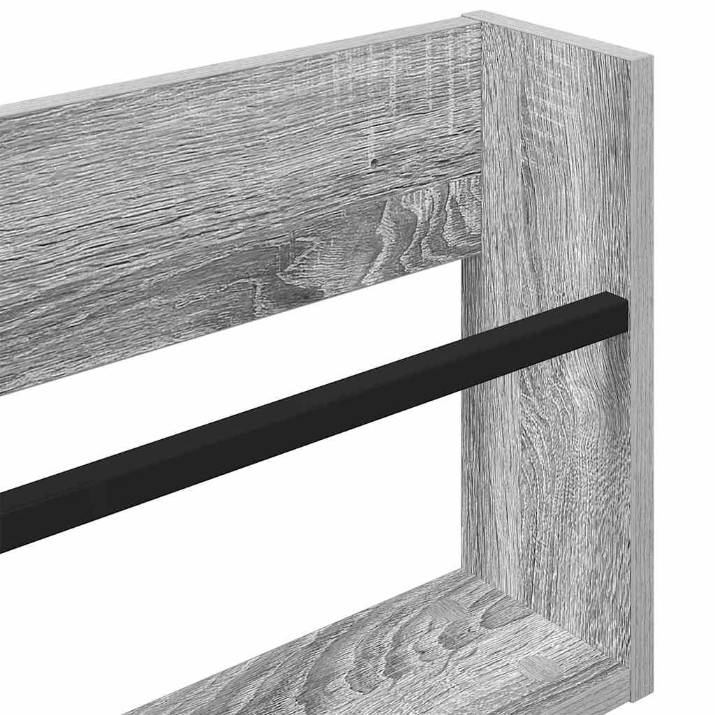 Magasin Rack 2 pcs Grå Sonoma 60 x 12 x 30 cm Konstrueret træ