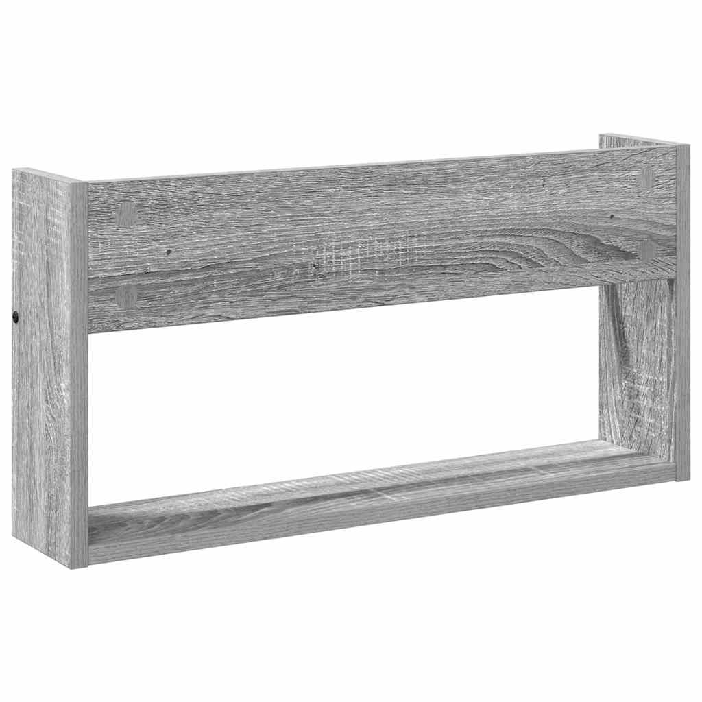 Magasin Rack 2 pcs Grå Sonoma 60 x 12 x 30 cm Konstrueret træ