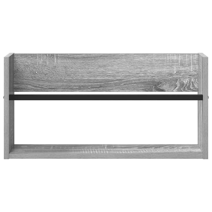 Magasin Rack 2 pcs Grå Sonoma 60 x 12 x 30 cm Konstrueret træ