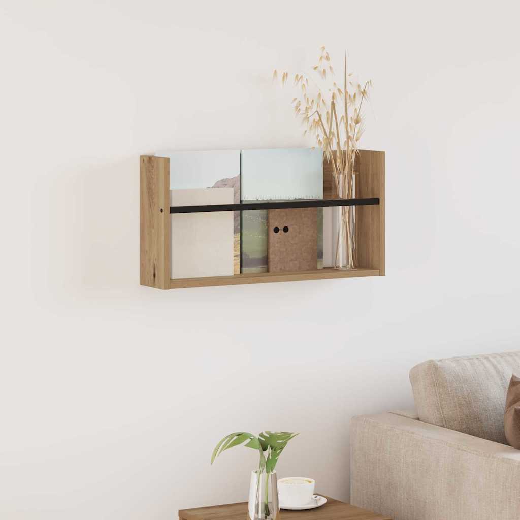 Magasin Rack Artisan Egetræ 60 x 12 x 30 cm Konstrueret træ