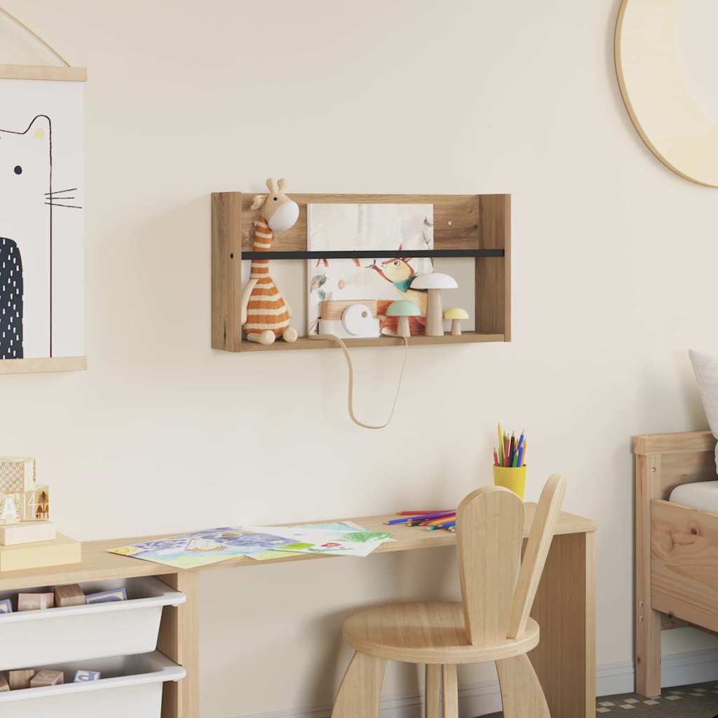 Magasin Rack Artisan Egetræ 60 x 12 x 30 cm Konstrueret træ
