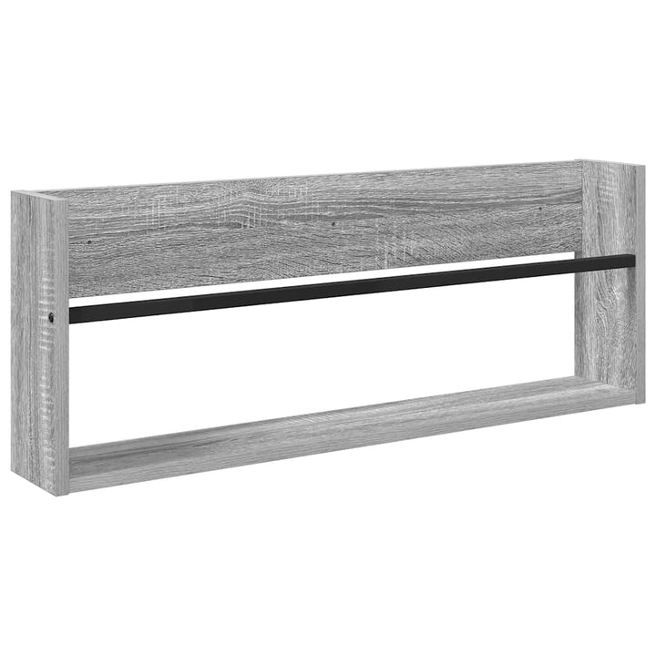 Magasin Rack 2 stk. Grå Sonoma 80 x 12 x 30 cm Konstrueret træ