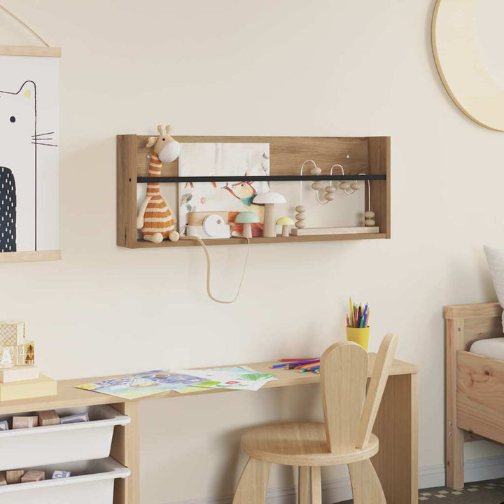 Magasin Rack Artisan Egetræ 80 x 12 x 30 cm Konstrueret træ