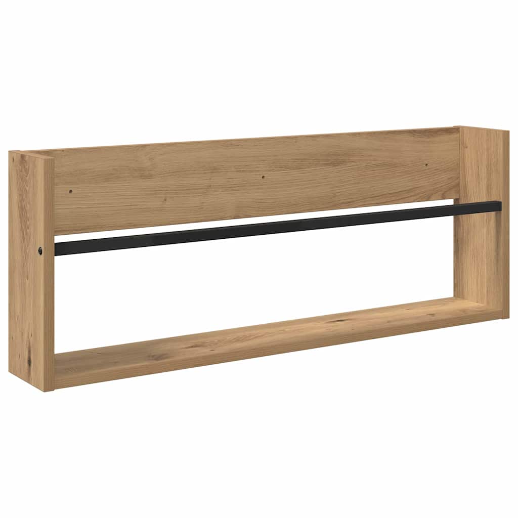 Magasin Rack Artisan Egetræ 80 x 12 x 30 cm Konstrueret træ