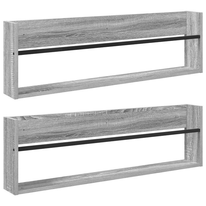 Magasin Rack 2 stk. Grå Sonoma 100 x 12 x 30 cm Konstrueret træ